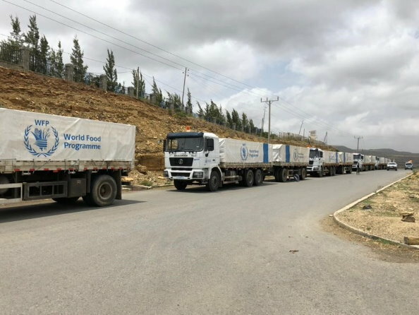  国連WFPの輸送隊がエチオピア・ティグライ州に到着、支援の増大が急務