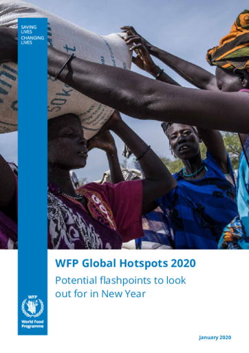 国連WFPが２０２０年上半期に推測する危機的飢餓の報告書「WFP２０２０ Global Hotspots Report」