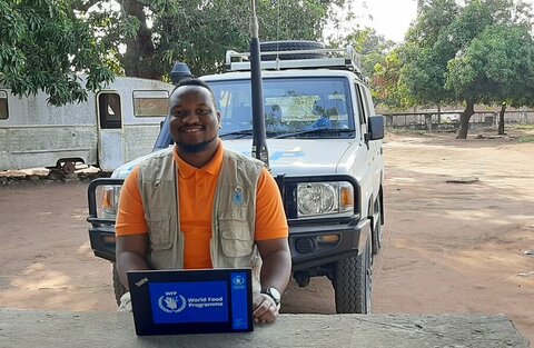 Benvindo Nhanchua works as a climate expert for WFP in Mozambique, his home country. 