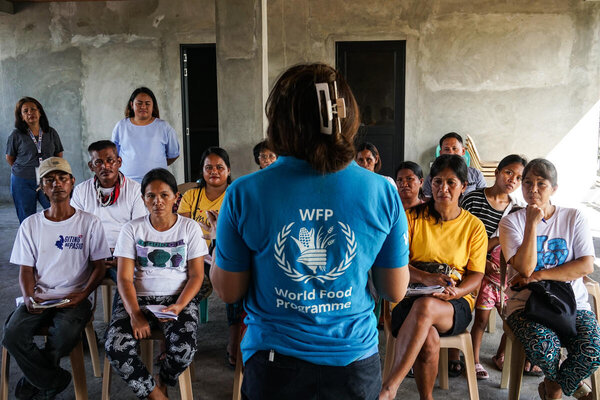 WFP/Dante Diosina Jr., the Philippine Department of Social Welfare and Development is working closely with WFP to reach communities and relay how Anticipatory Action works.