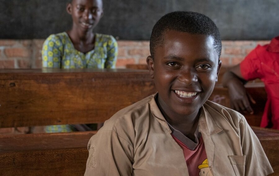 Niyomukiza Amina, 13; “When I grow up, I want to be or work with the president of the country.” Photo: WFP/Aurore Ishimwe