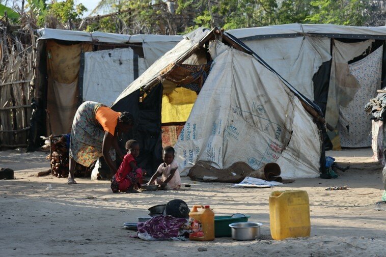 モザンビーク北部の紛争では、約40万人の子どもたちが避難を余儀なくされました。Photo: WFP/Yuri Andrade