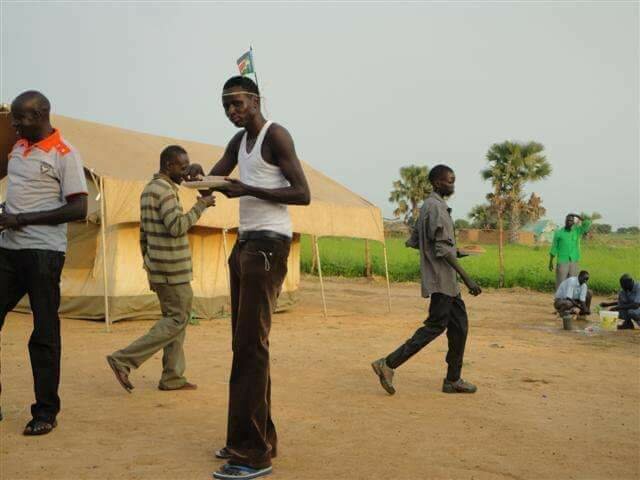 Elijah celebrating the independence of South Sudan in 2011
