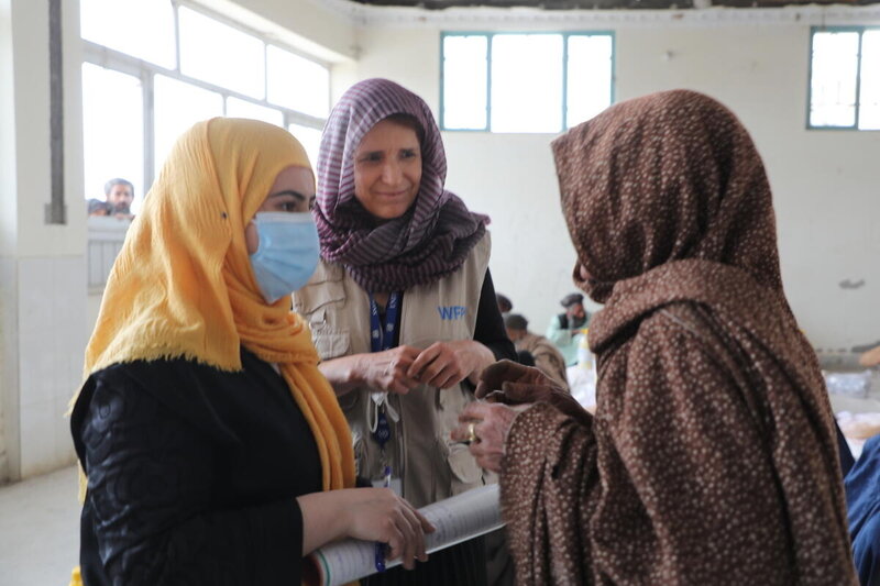 Margot van der Velden, WFP Head of Emergencies, during a recent mission in Afghanistan, a country that is deeply impacted by the collateral damages of the war in Ukraine. Photo: WFP/Shelley Takral