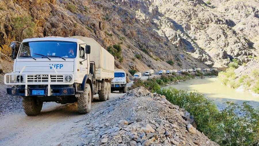WFP trucks in Ghor province