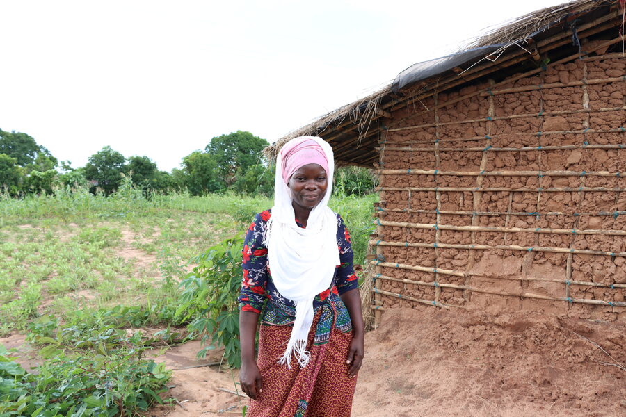 She now lives in Mampula where she receives WFP support. Photo: WFP/Denise Coletta