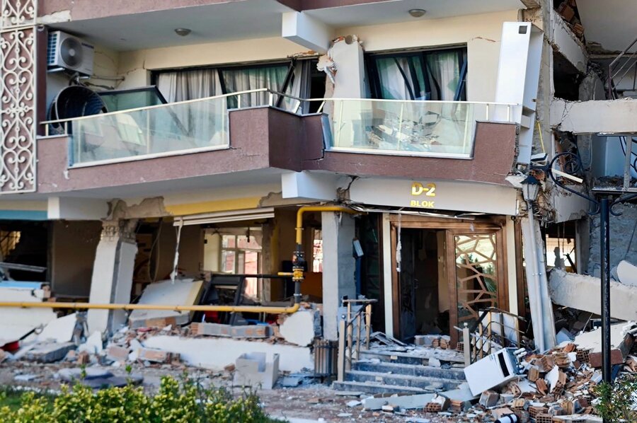 Soydas' quake-demolished apartment building in Hatay, Turkiye. Photo: WFP Turkiye