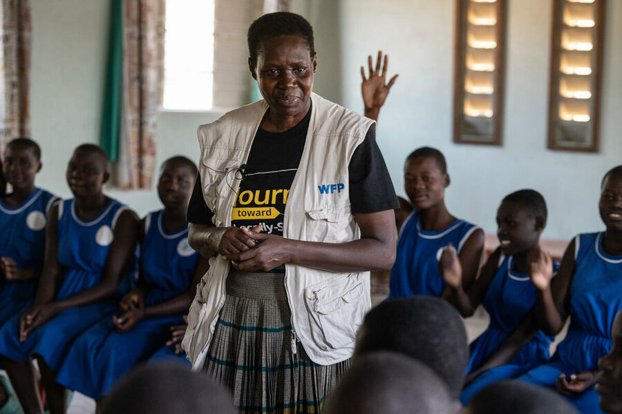 ジョイスの生まれ故郷ウガンダでは、給食は子どもたち、特に女の子にとって非常な重要なものだといいます。 Photo: WFP/Arete/Siegfried Modola