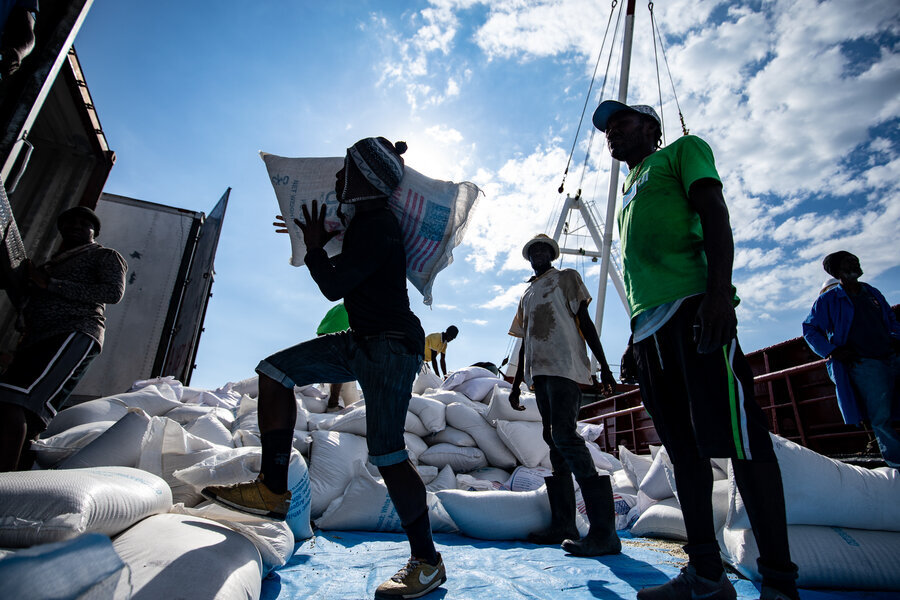 WFP has helped transport cargo for the humanitarian community after gang violence cut off road access in and out of Haiti's capital Port-au-Prince last year.