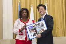 国連WFP事務局長、安倍総理を表敬訪問