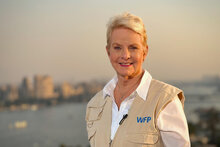 Photo: WFP/Julian Civiero. WFP Executive Director, Cindy McCain