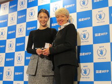知花くららさん、国連WFP日本大使に任命される
